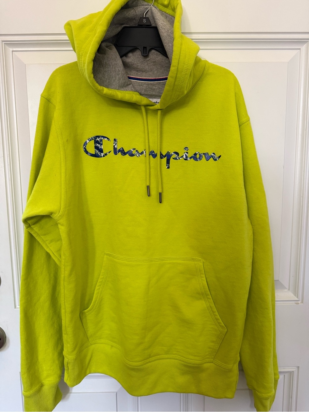Champion Men’s Neon Lime Green Pullover Hoodie